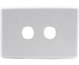 2 Gang Wall Plate Clipsal Compatible White-preview.jpg